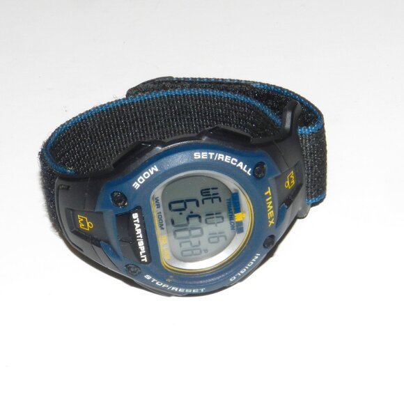 Timex Ironman Watch Digital Chronograph Alarm Timer T5K413 Nylon Self Latch Band - Picture 4 of 6